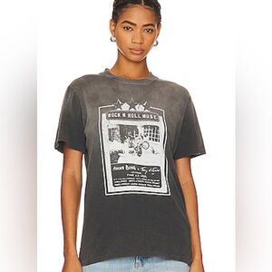 Lili Tee Ab X To X Rolling Stones in Washed Faded Black